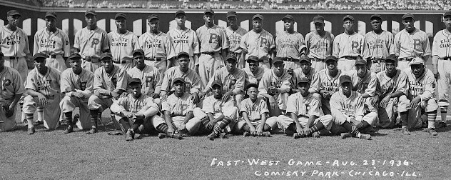 The fourth Negro League All-Star Game, a battle between the best of baseball East and West at Chicago's Comiskey Park on August 23, 1936.