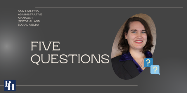 Five Questions: Amy Laburda banner.