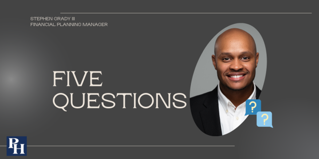 Five Questions: Stephen Grady III, Financial Planning Manager.