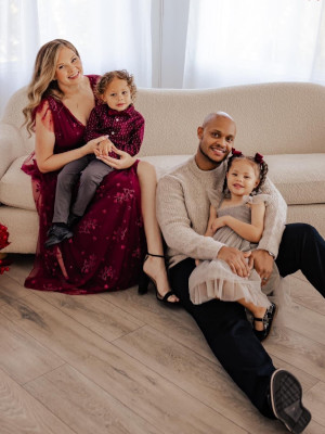 Stephen Grady with his family.