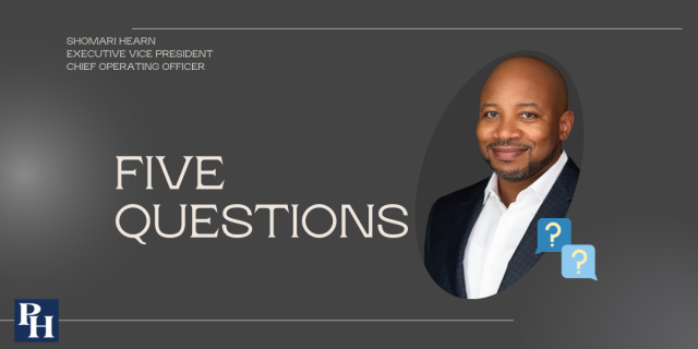 Five Questions with Shomari Hearn, executive vice president, chief operating officer.